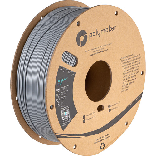 Polymaker 2.85mm PolyLite ASA Filament (1kg Gray)