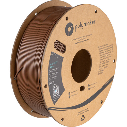 Polymaker 1.75mm PolyLite ASA Filament (1kg Army Brown)