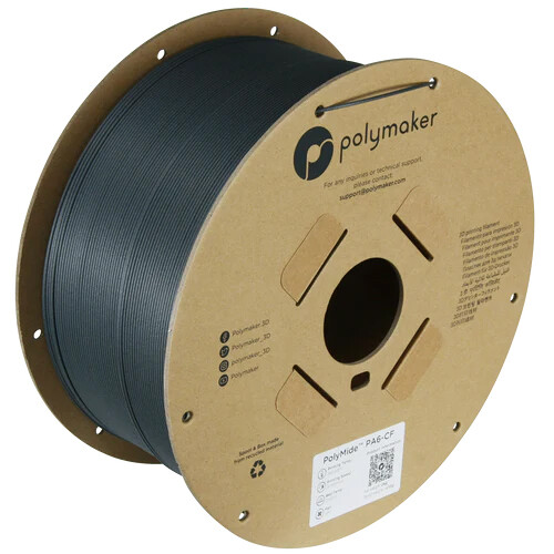 Polymaker 1.75mm PolyMide PA6-GF Filament (500g Gray)