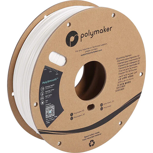 Polymaker 2.85mm PolySmooth Filament (750g White)
