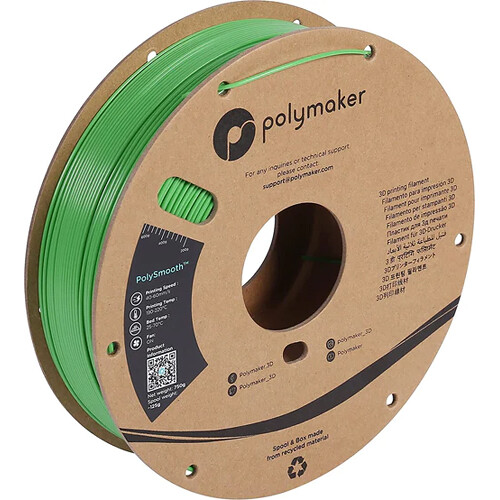 Polymaker 2.85mm PolySmooth Filament (750g Green)