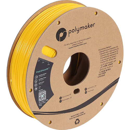 Polymaker 2.85mm PolySmooth Filament (750g Yellow)