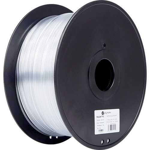Polymaker PolyLite PC 3D Printing Filament 6.6 lb (2.85mm Diameter Transparent)