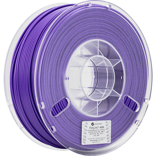 Polymaker PolyLite 2.85mm ABS Filament (1kg Purple)