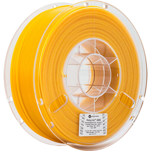 Polymaker PolyLite 2.85mm ABS Filament (1kg Yellow)