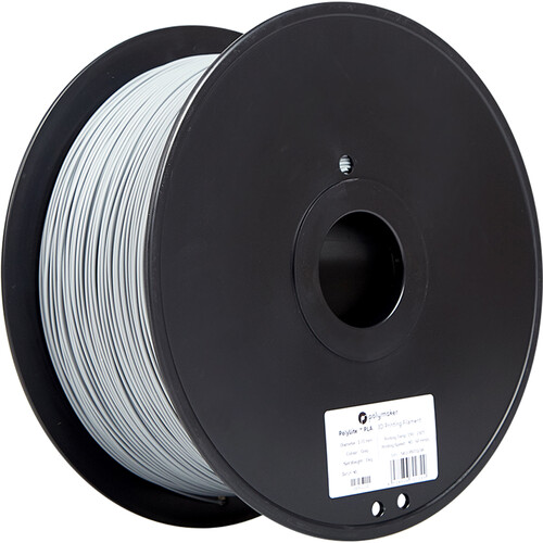 Polymaker PolyLite PLA 3D Printing Filament 6.6 lb (1.75mm Diameter Gray)
