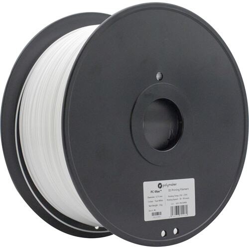 Polymaker 1.75mm PolyMax PC Filament (3kg White)