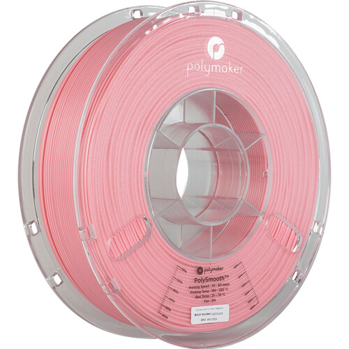Polymaker PolySmooth 3D Printing Filament 1.65 lb (1.75mm Diameter Pink)