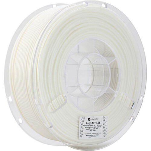 Polymaker PolyLite 2.85mm ABS Filament (1kg White)