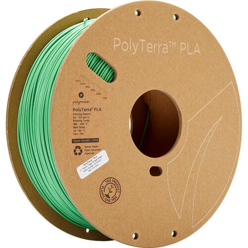 Polymaker 2.85mm PolyTerra PLA Filament (1kg Forest Green)