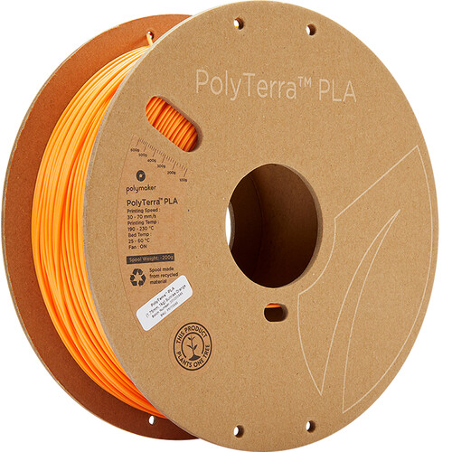 Polymaker 1.75mm PolyTerra PLA Filament (1kg Sunrise Orange)