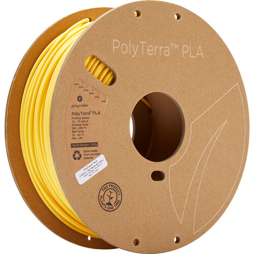 Polymaker 2.85mm PolyTerra PLA Filament (1kg Savannah Yellow)