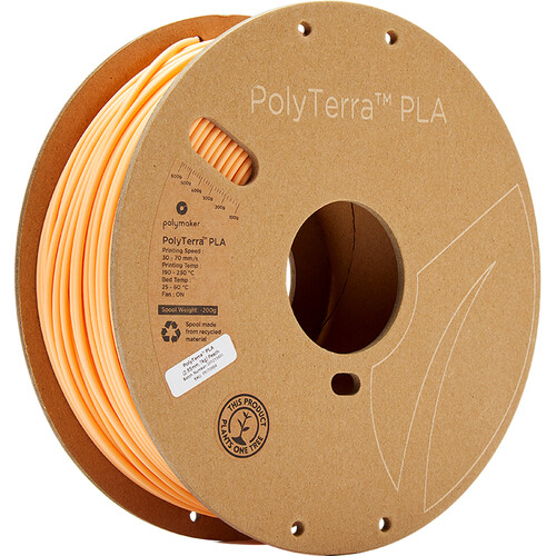Polymaker 2.85mm PolyTerra PLA Filament (1kg Peach)