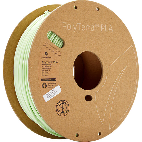 Polymaker 2.85mm PolyTerra PLA Filament (1kg Mint)
