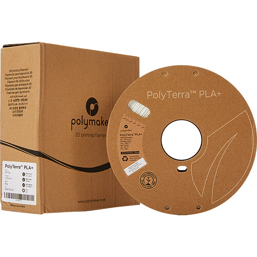 Polymaker 1.75mm PolyTerra PLA+ Filament (1kg White)
