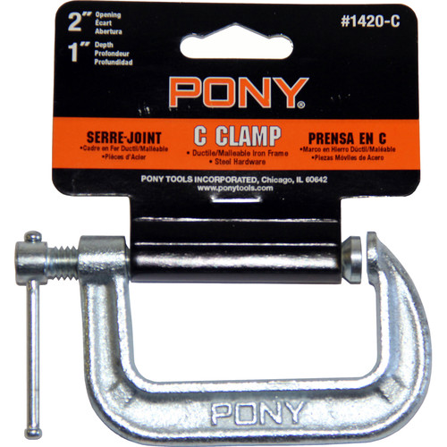 Pony Adjustable Clamps Light Duty CClamp (2 x 1") 1420C B&H