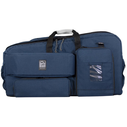 PortaBrace Carry-On Camcorder Case with Plastic Viewfinder Guard (Blue)