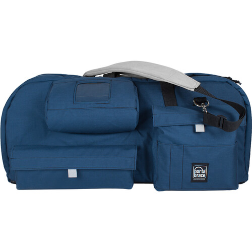 PortaBrace Carry-On Camcorder Case with Plastic Viewfinder Guard (Blue&nbspLarge)