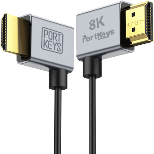 PORTKEYS Right-Angle Standard HDMI Cable Set (Pair 1.1 & 3.2')