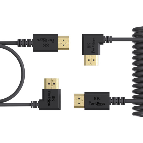 PORTKEYS Twisted Pair PureCopper CoreSlim HDMl Cable (2-Pack&nbsp1 and 3.2')