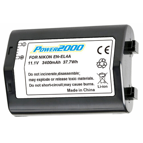 Power2000 EN-EL4A Battery (3400mAh)