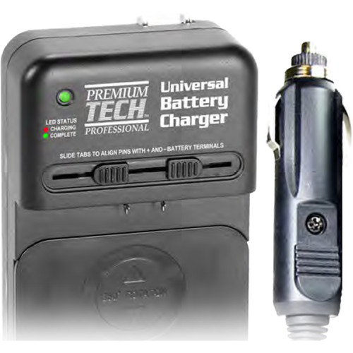 Power2000 PT-UNC Universal AC/DC Li-Ion Battery Charger with Car Plug Adapter