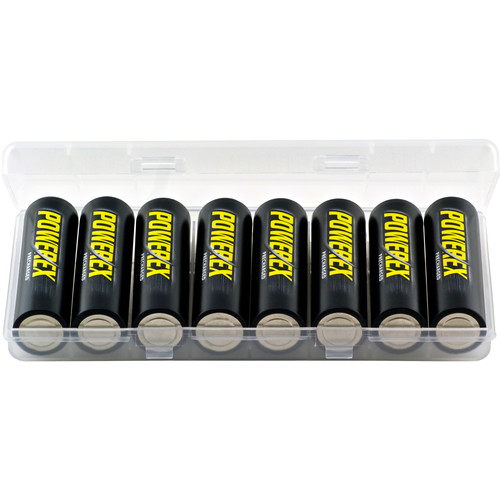 Powerex Precharged Rechargeable AA NiMH Batteries (1.2V 2600mAh) - 8-Pack