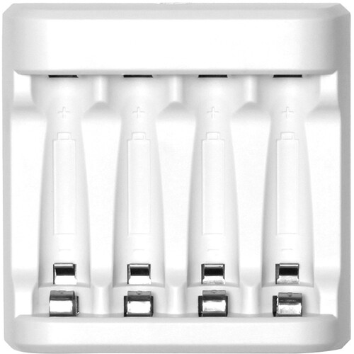 Powerex MH-C401U USB Smart Charger with 4 Powerex Pro NMH Batteries