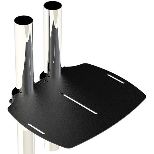 Premier Mounts Pole Mounted Shelf for Dual-Pole Carts and Stands