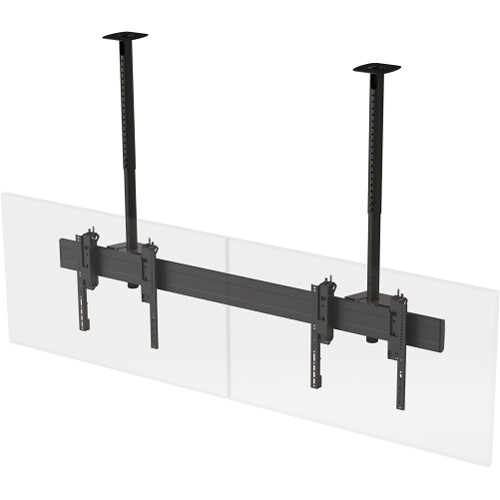 Premier Mounts 2x1 Ceiling-Mounted Symmetry Menu Board Video Wall Mount for Displays Up to 55