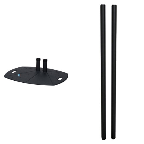 Premier Mounts TL Base with PSD-HDCA Adapter and T72B Extra Dual Poles 72