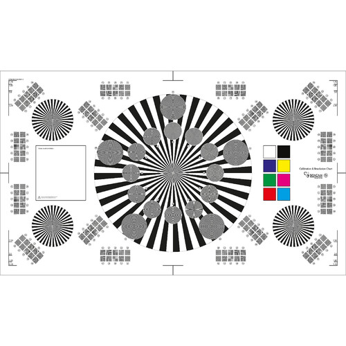 Pret a Tourner Goacam Exa 5 Calibration Resolution and Color Test Chart (28 x 48