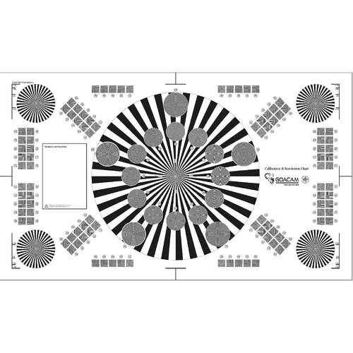 Pret a Tourner Goacam Tera 4 Calibration and Resolution Test Chart (21 x 35