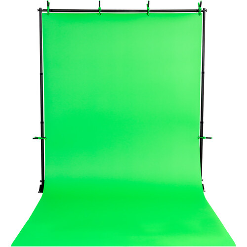 Pro Cyc GS80FS Full-Length&nbspPortable Vinyl Background with Stand (Chroma Green 168 x 80