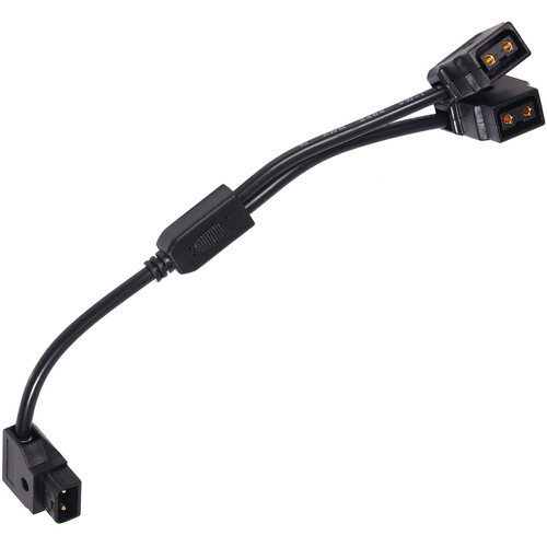 ProAm USA D-Tap Male to 2 x D-Tap Female Splitter Cable for Pro Batteries (10