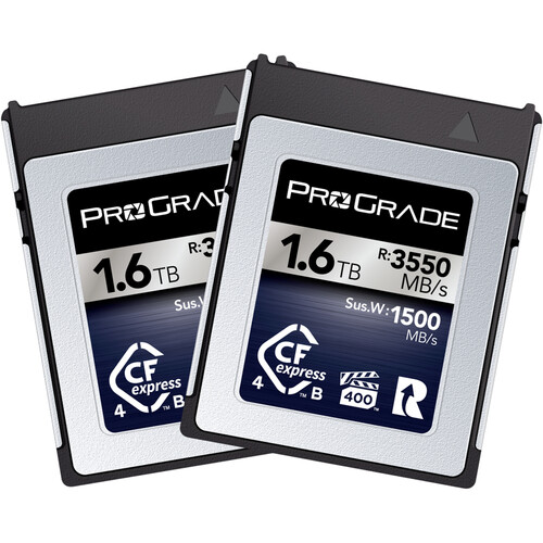 ProGrade Digital 1.6TB CFexpress 4.0 Type B Iridium Memory Card (2-Pack)
