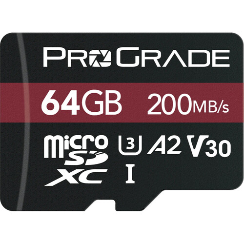 ProGrade Digital 64GB Strontium UHS-I microSDXC Memory Card