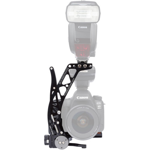 ProMediaGear BBX2 Boomerang Flash Bracket with Universal QR Plate (Black Right-Handed)