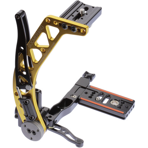 ProMediaGear BBX2 Boomerang Flash Bracket with Universal QR Plate (Gold Right-Handed)