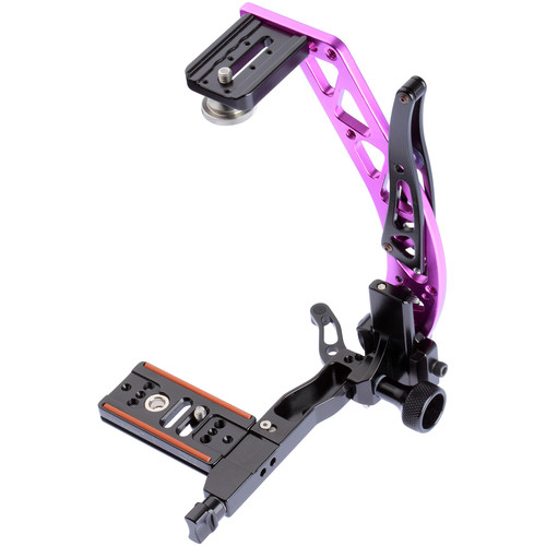 ProMediaGear BBX2 Boomerang Flash Bracket with Universal QR Plate (Purple Right-Handed)