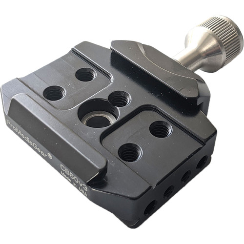 ProMediaGear Arca-Type Clamp for Straps Holsters and L-Brackets with Built-In Arca Dovetail