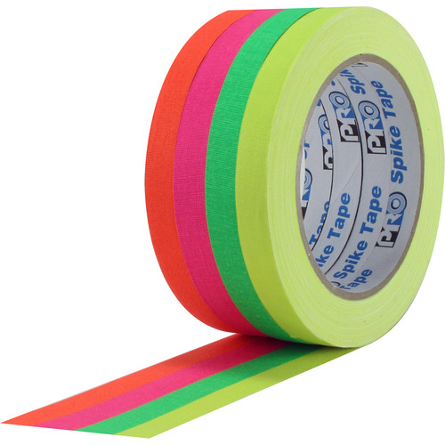ProTapes Pro Spike Stack Fluorescent Cloth Tape Set (Four 1