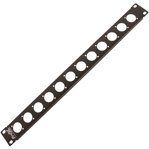 ProX T-1U12XLR 1 RU Rack Panel for 12 XLR speakON or powerCON Connectors
