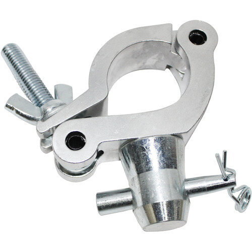ProX Pro Half-Coupler Side Clamp with Reversed Elbow (Silver)