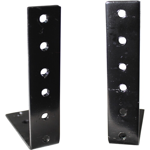 ProX L-Shaped Rack Rail Bracket for DJ Controller Flight Cases (2 RU)