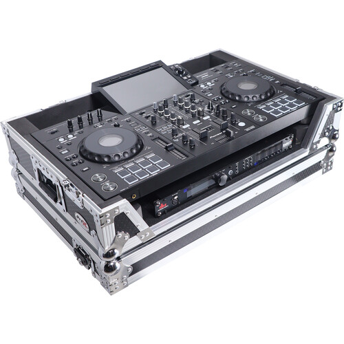 ProX Gig-Ready ATA-Style Flight Case with Wheels for Pioneer XDJ-RX DDJ-REV5 & XDJ-RX DJ Controllers (Silver/Black)