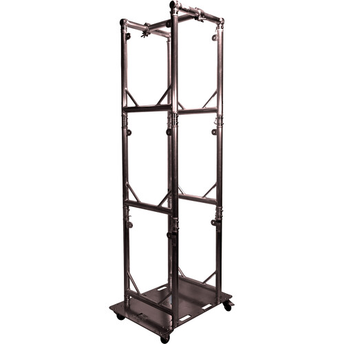 ProX Truss Modular Rapid U-Grid Kit with Rolling Base (Dual 8' Black)
