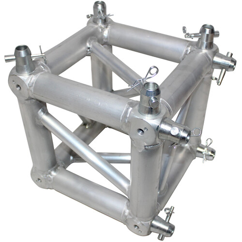 ProX 6-Way Square Truss Junction Block with 8 x 2-Way Half Conical Couplers