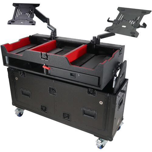 ProX Flip-Ready Easy Retracting Hydraulic Lift Case for Pioneer CDJ-2000 /-3000