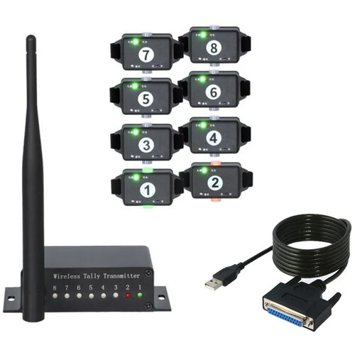 PTZCam TALLY8 8-Camera Wireless Tally System for vMix